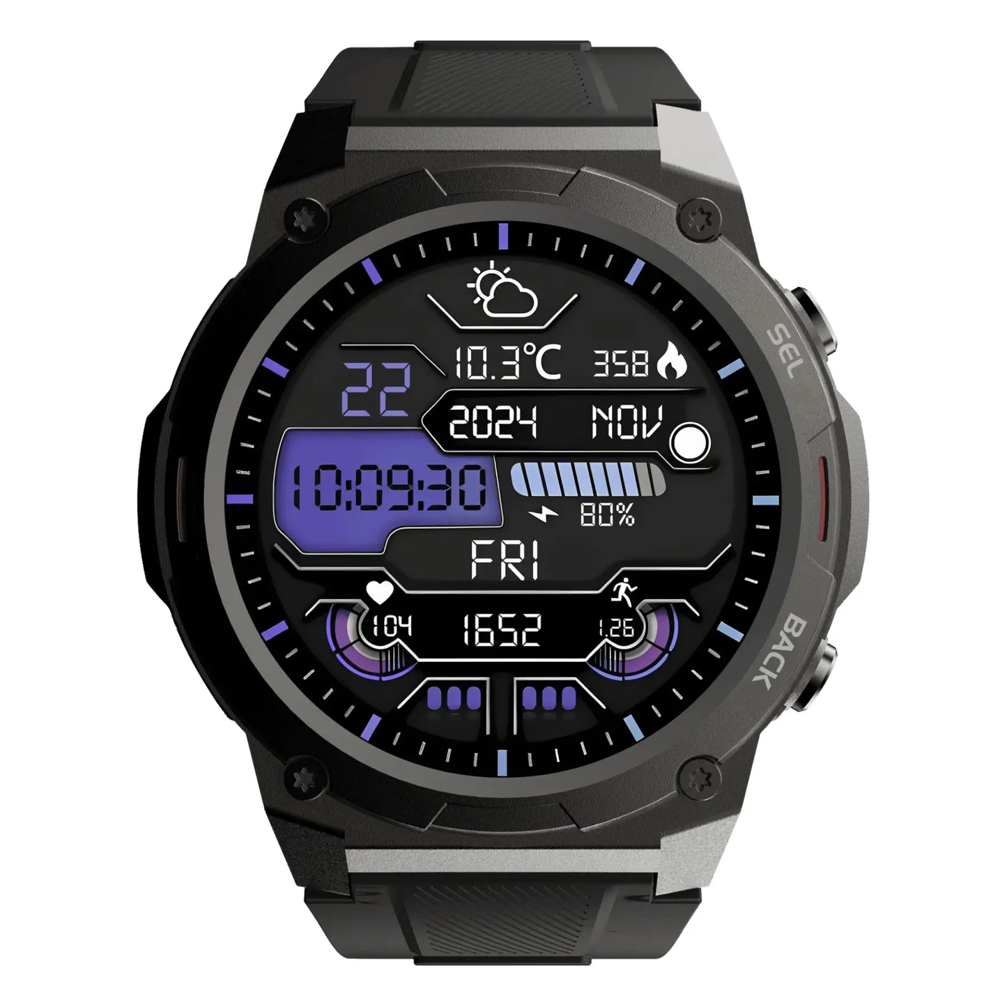 Rugged AMOLED Smartwatch for Men