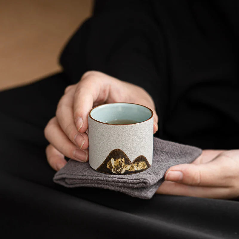 Rustic 6 Piece Espresso Cup Gift Set