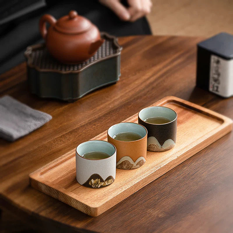 Rustic 6 Piece Espresso Cup Gift Set