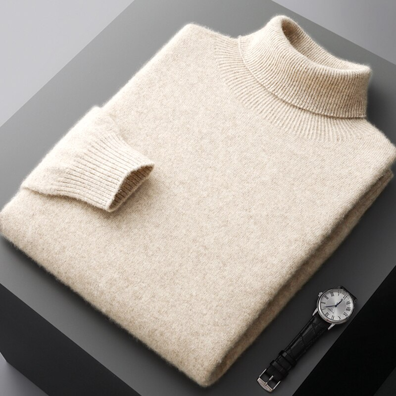 100% Merino Whitman Turtleneck