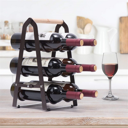 CasaFinesse™ Foldable Wine Bottle Rack