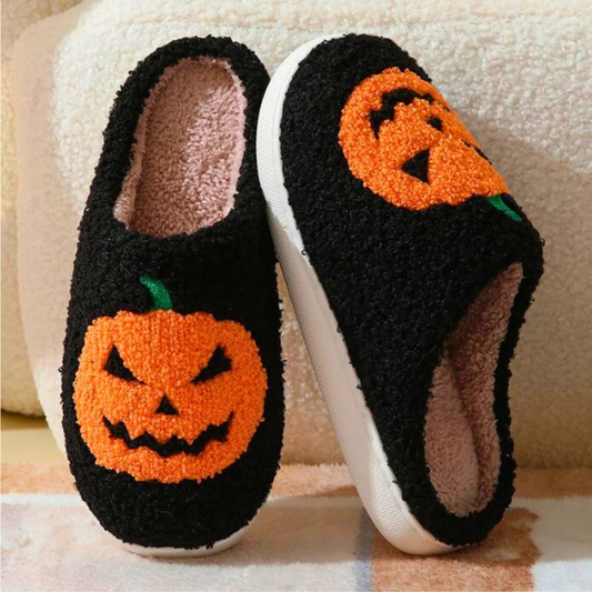 Halloween Pumpkin Slippers