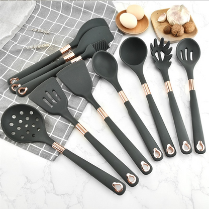 CasaFinesse™ 12Pc Luxury Cooking Utensils