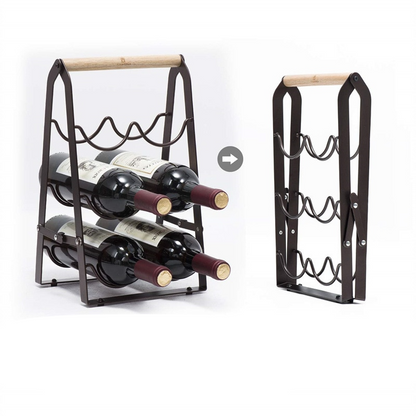 CasaFinesse™ Foldable Wine Bottle Rack