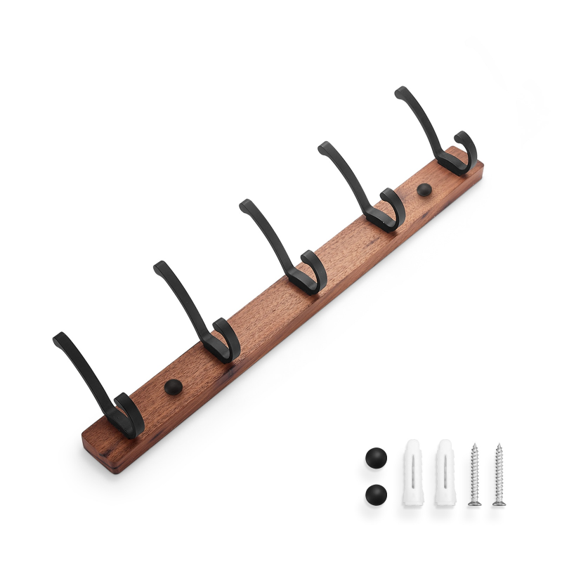 CasaFinesse™ Contemporary Wooden Towel Hooks