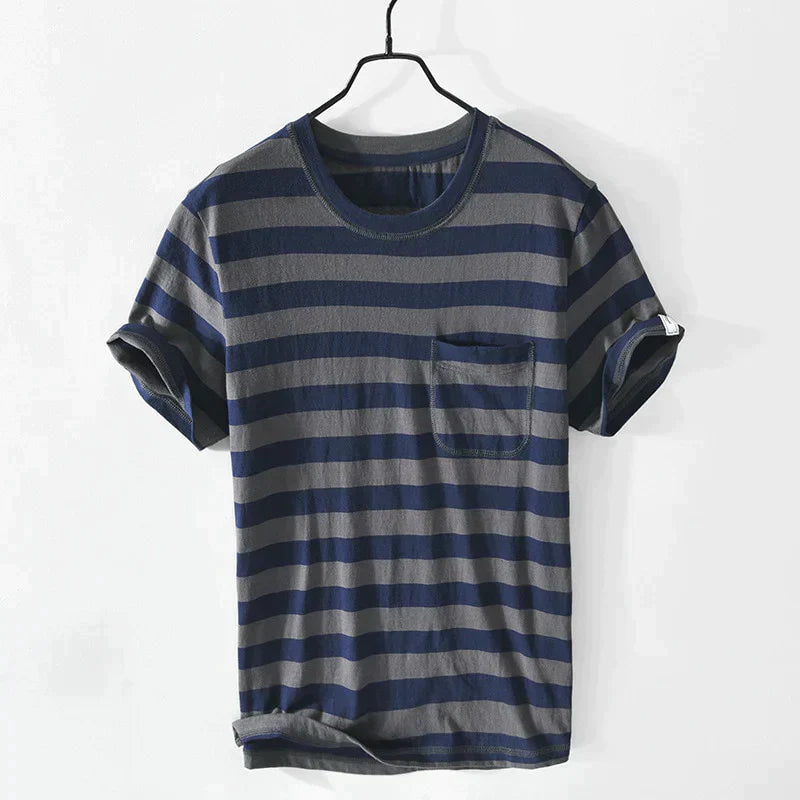 ModeMans™ Slim-Fit Stripe Cotton Shirt