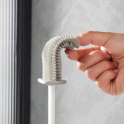 CasaFinesse™ Silicone Toilet Brush with Wall Mount