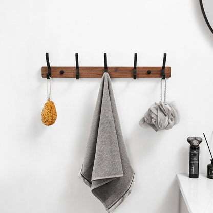 CasaFinesse™ Contemporary Wooden Towel Hooks