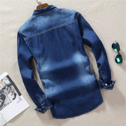 ModeMans™ Denim Long-sleeve Shirt