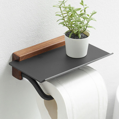 CasaFinesse™ Minimalist Wooden Toilet Paper Holder