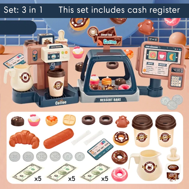 toy set, toy coffee machine