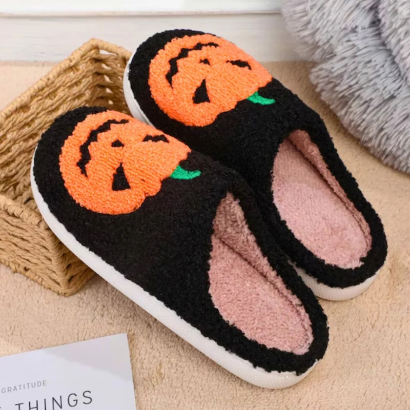 Halloween Pumpkin Slippers