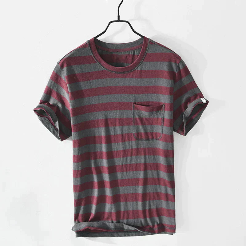 ModeMans™ Slim-Fit Stripe Cotton Shirt