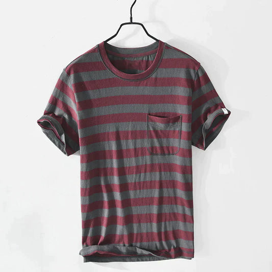 ModeMans™ Slim-Fit Stripe Cotton Shirt