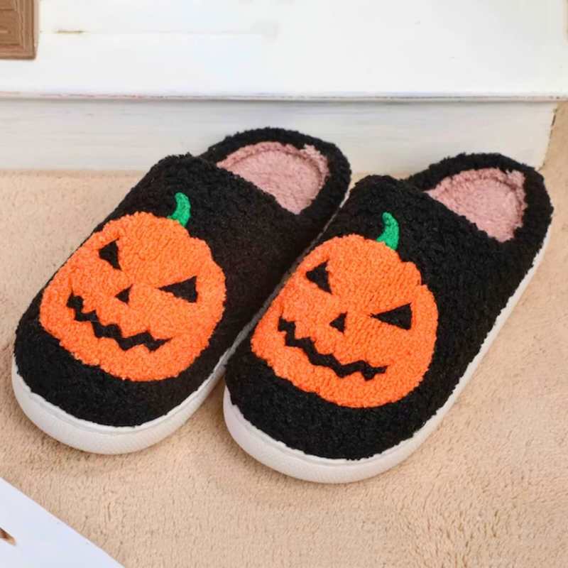 Halloween Pumpkin Slippers