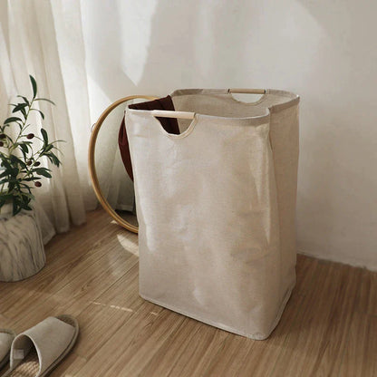 CasaFinesse™ Japanese Style Cotton Laundry Basket