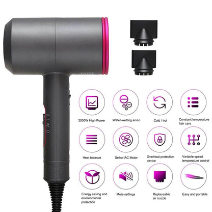 Hair Dryer Blow Dryer Ionic Hair Dryer Hair Blower Professional Hair Dryer Salon Hair Dryer - Voltbite