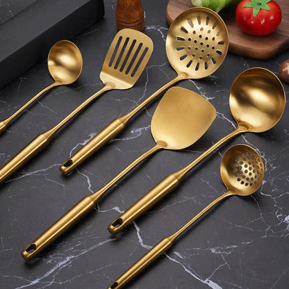 CasaFinesse™ Gold Cooking Utensils