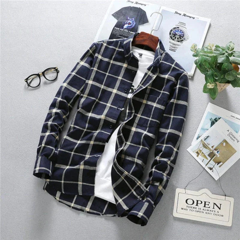 ModeMans™ Plaid Shirt