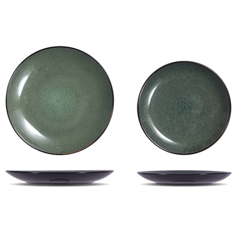 CasaFinesse™ Malachite Green Ceramic Plates