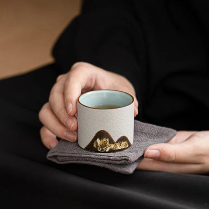 Rustic 6 Piece Espresso Cup Gift Set