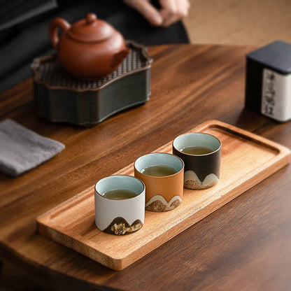 Rustic 6 Piece Espresso Cup Gift Set