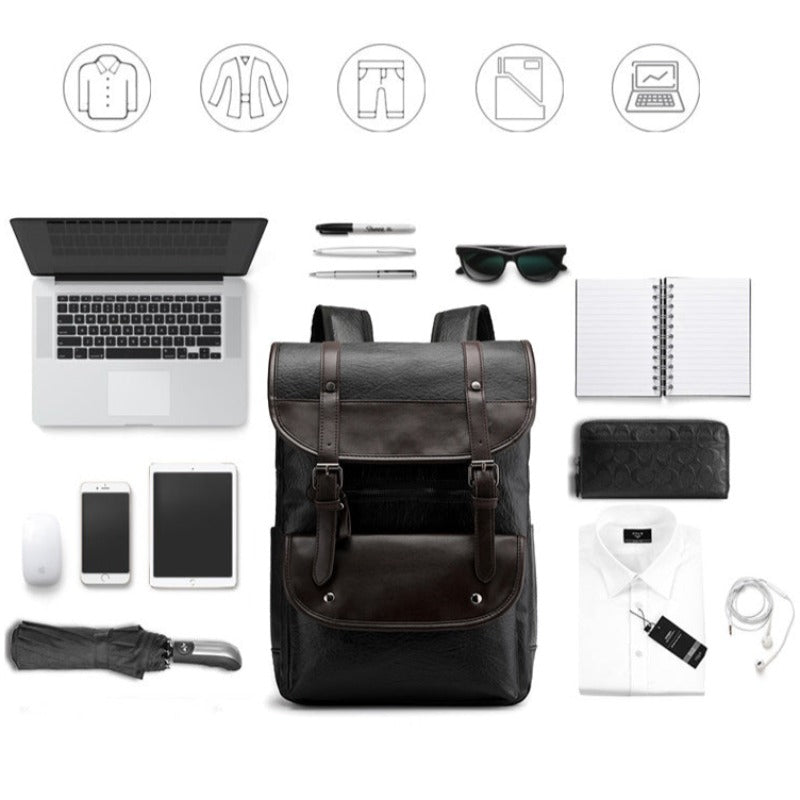 Atlas™ Retro Vintage Leather Backpack