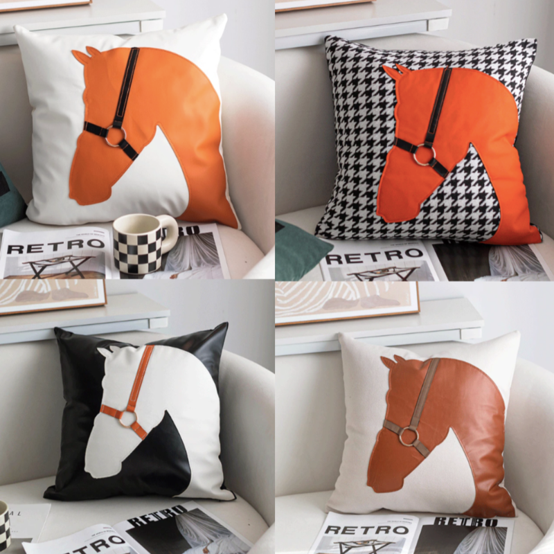 CasaFinesse™ Nordic Horse Pillow Case