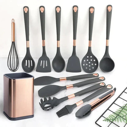 CasaFinesse™ 12Pc Luxury Cooking Utensils