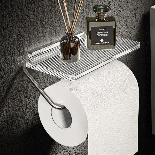 CasaFinesse™ Acrylic Toilet Paper Holder