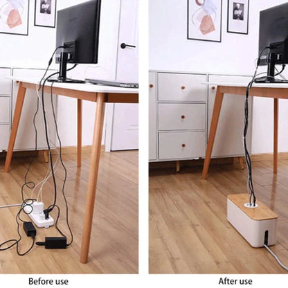 PlugPro™ Wooden Wire organizer