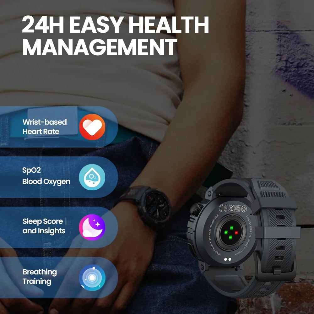 durable fitness smartwatch with amoled display