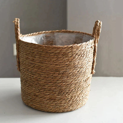 CasaFinesse™ Handwoven Straw Baskets