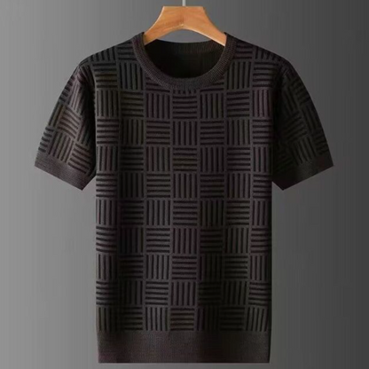 ModeMans™ Argyle Pattern Knitted Shirts