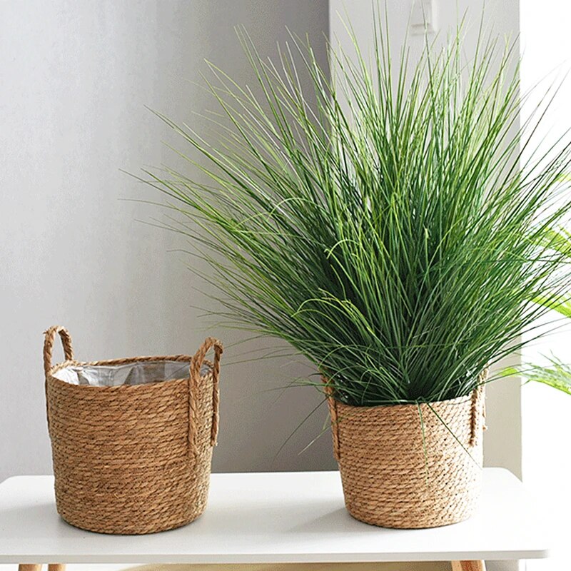 CasaFinesse™ Handwoven Straw Baskets