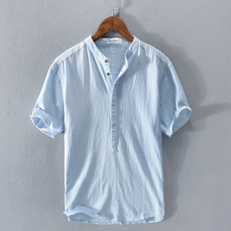 ModeMans™ Breathable Short-Sleeve Linen Shirts