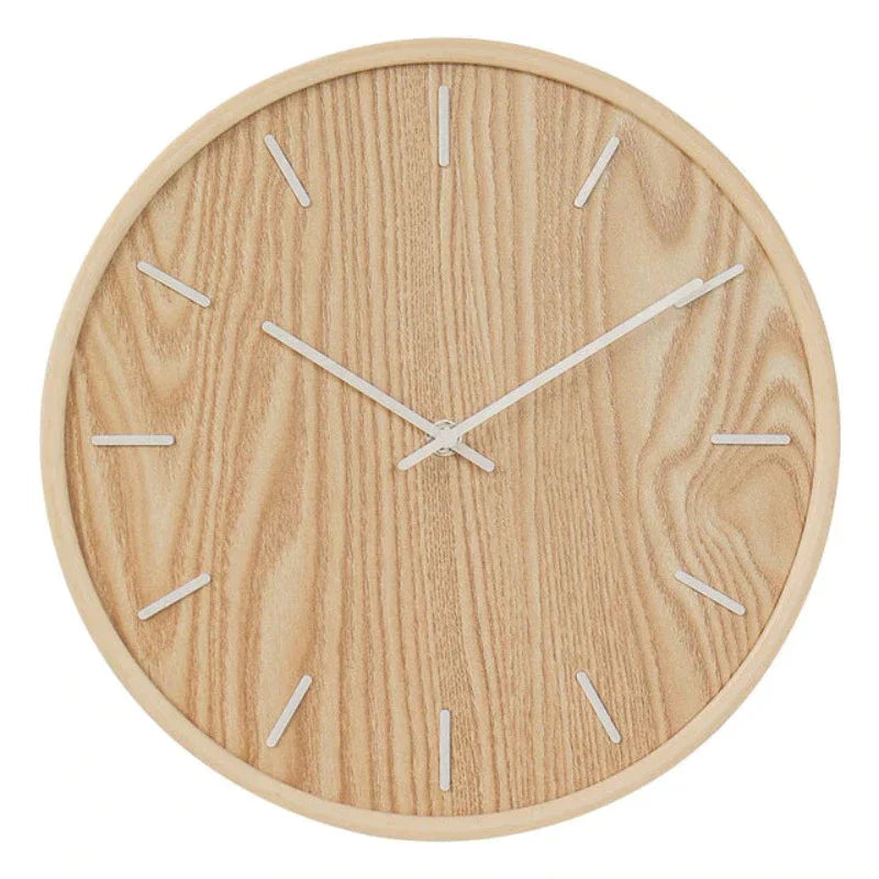 CasaFinesse™ Japanese-Style Wooden Wall Clock