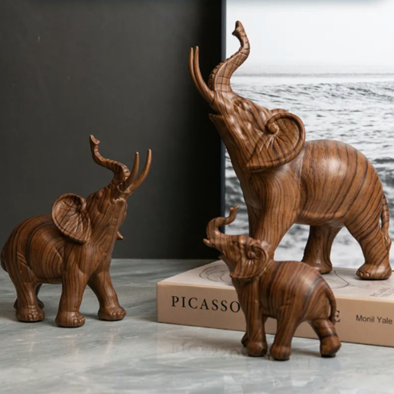 CasaFinesse™ Wooden Elephant Set