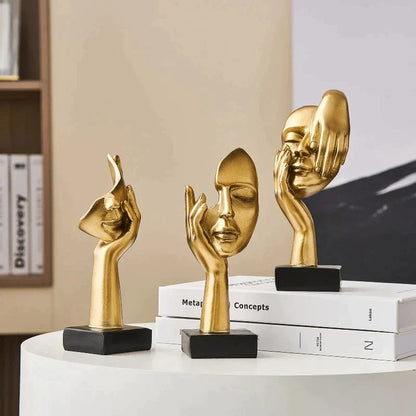 CasaFinesse™ Luxury Human Face Figurines