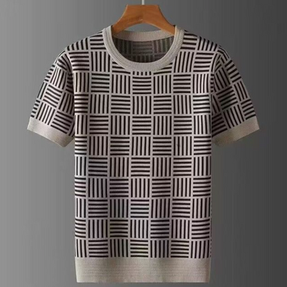 ModeMans™ Argyle Pattern Knitted Shirts