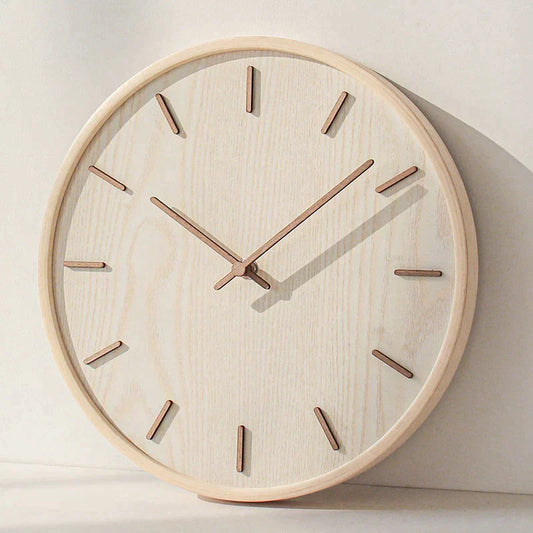 CasaFinesse™ Japanese-Style Wooden Wall Clock