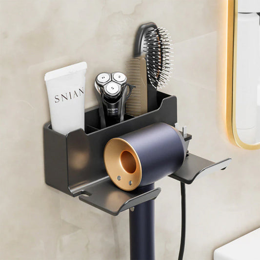 HairHaven™ Wall-Mounted Hair-Dryer Storage Shelf