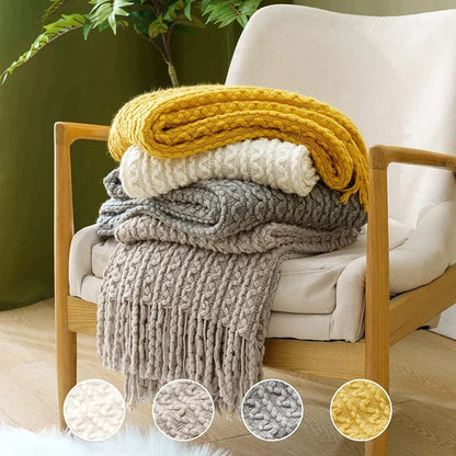 CasaFinesse™ Knitted Throw Blankets