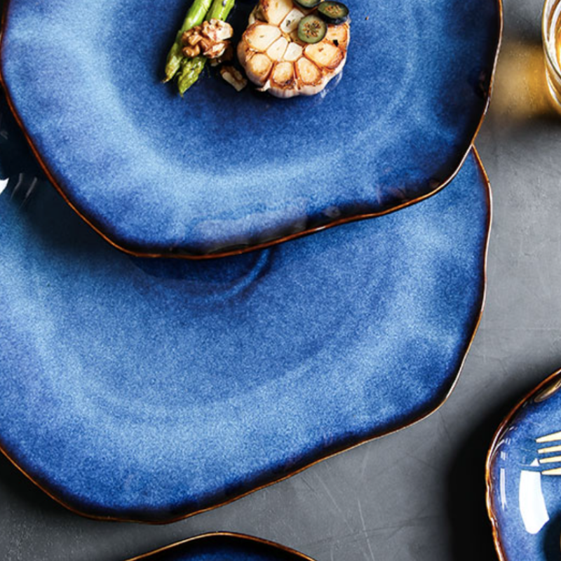 CasaFinesse™ Luxury Ceramic Blue Plates