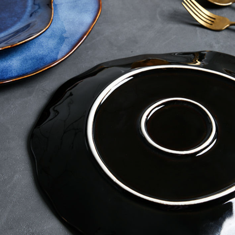 CasaFinesse™ Luxury Ceramic Blue Plates