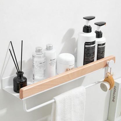 CasaFinesse™ Modern Light Wood Bathroom Shelves